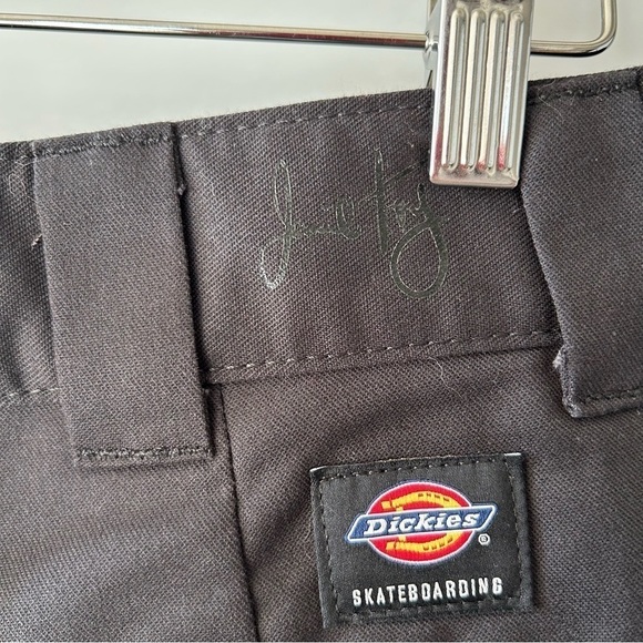 [30x30] Men’s Dickies Black Skateboard Flex Wide Leg Cargo Pants Jamie Foy - Picture 11 of 16